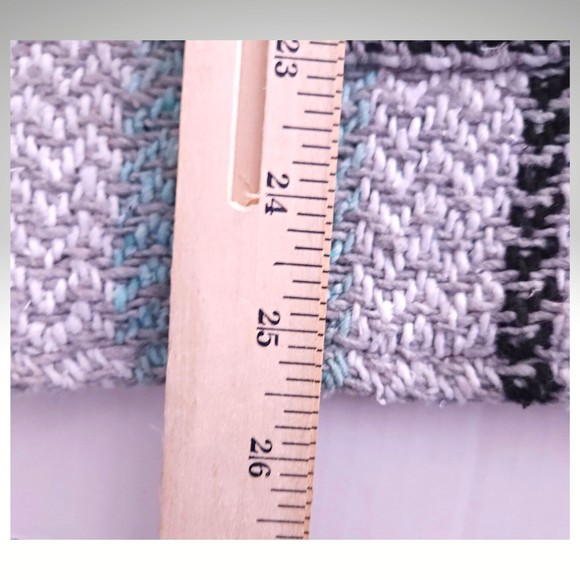 Baja Joe Poncho Hoodie Knit Hippie Sweater Men's Small Drug Rug Striped - Picture 5 of 6